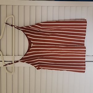 Striped flowy tank